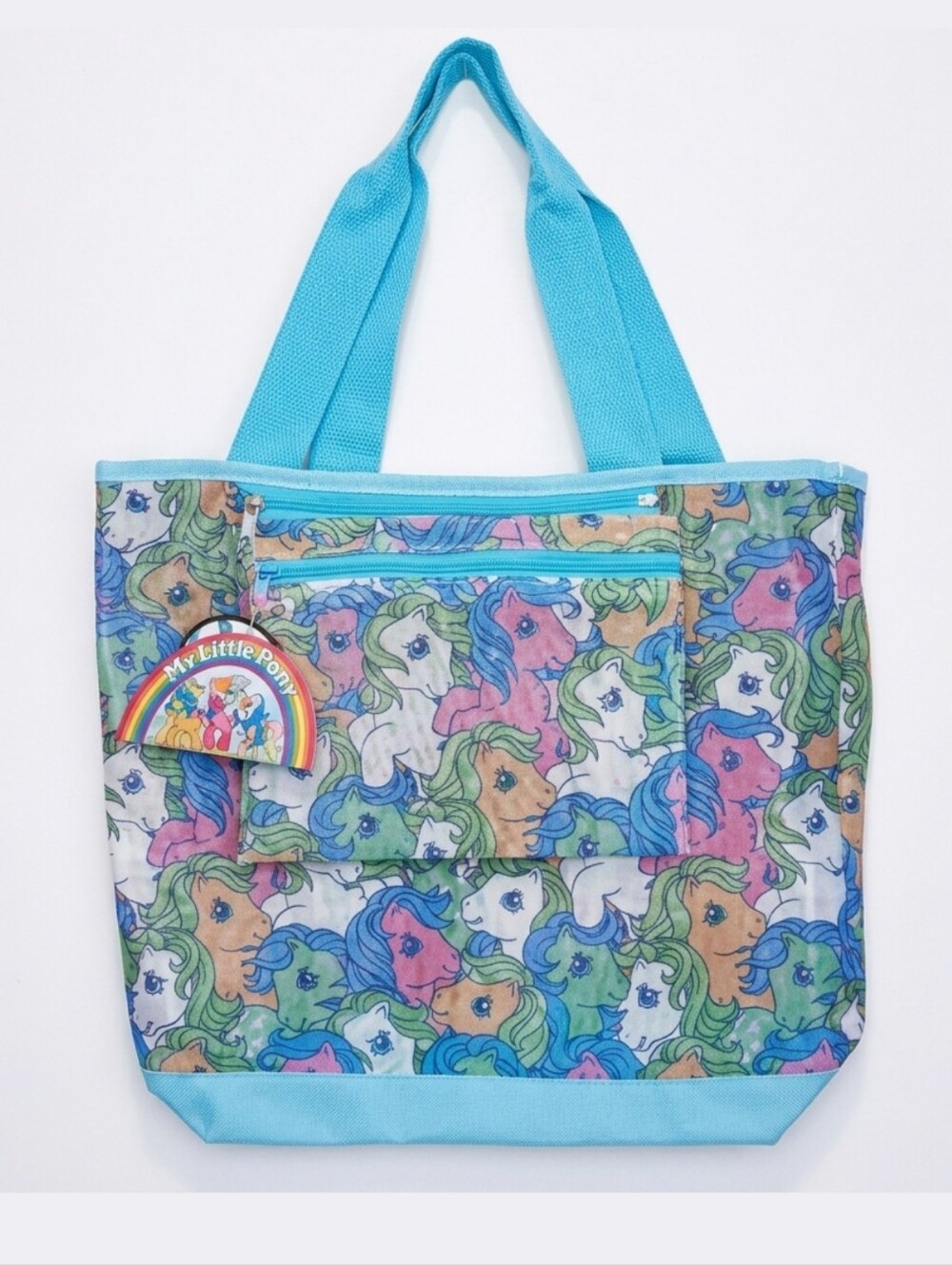 NEW My Little Pony Beach Tote Mesh Bag Purse Childrens Kids Retro 80s Inspired